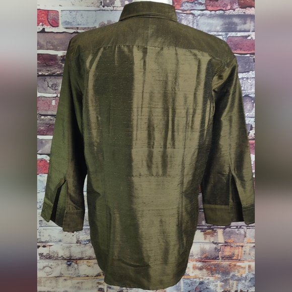 Ralph Lauren Silk Shantung Shirt/Pants Set - Picture 9 of 13